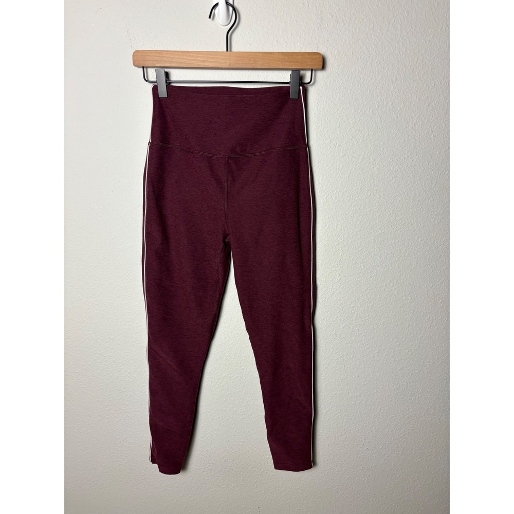 Beyond Yoga Spacedye Ready Midi Legging Midnight Burgundy Heather M